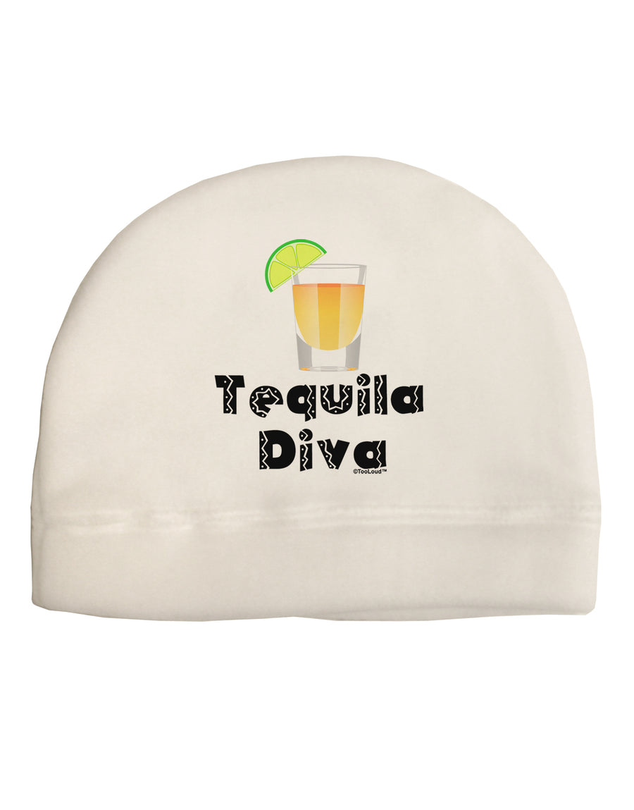 Tequila Diva - Cinco de Mayo Design Adult Fleece Beanie Cap Hat by TooLoud-Beanie-TooLoud-White-One-Size-Fits-Most-Davson Sales