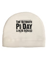 The Ultimate Pi Day Text Child Fleece Beanie Cap Hat by TooLoud-Beanie-TooLoud-White-One-Size-Fits-Most-Davson Sales