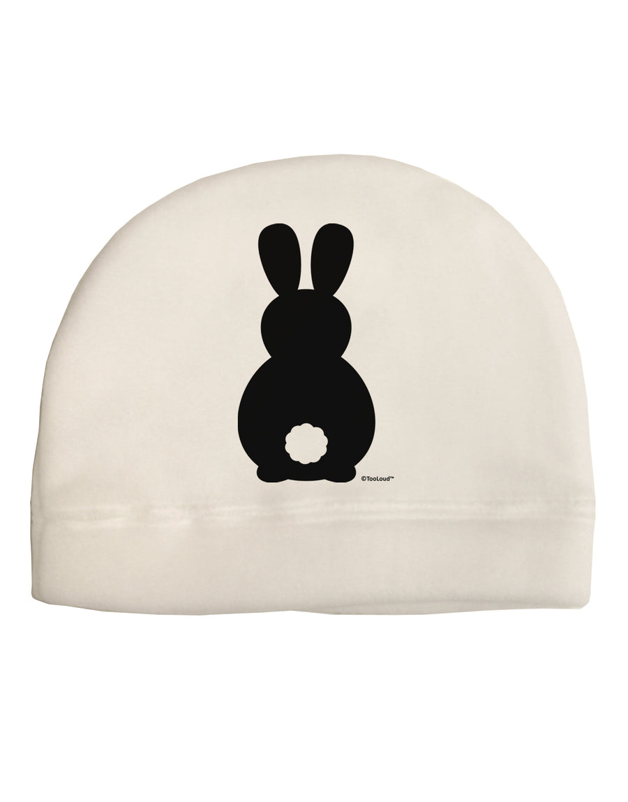 Cute Bunny Silhouette with Tail Child Fleece Beanie Cap Hat by TooLoud-Beanie-TooLoud-White-One-Size-Fits-Most-Davson Sales