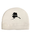 Alaska - United States Shape Adult Fleece Beanie Cap Hat by TooLoud
