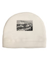 CO Mountain Forest Watercolor Adult Fleece Beanie Cap Hat-Beanie-TooLoud-White-One-Size-Fits-Most-Davson Sales