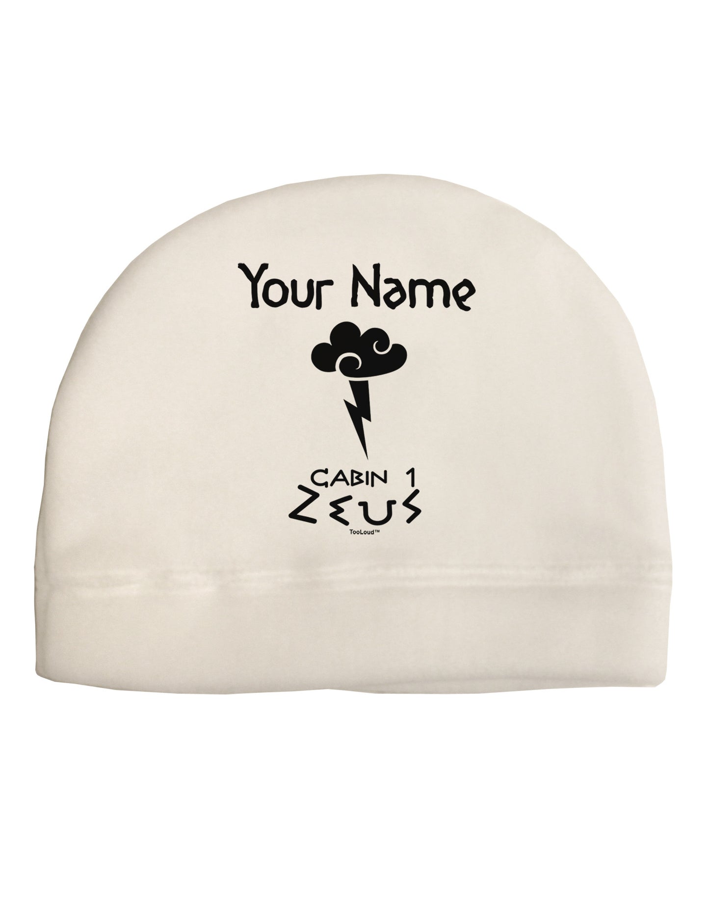 Personalized Cabin 1 Zeus Adult Fleece Beanie Cap Hat by-Beanie-TooLoud-White-One-Size-Fits-Most-Davson Sales