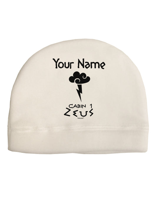 Personalized Cabin 1 Zeus Adult Fleece Beanie Cap Hat by-Beanie-TooLoud-White-One-Size-Fits-Most-Davson Sales