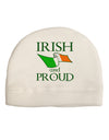 Irish and Proud Adult Fleece Beanie Cap Hat-Beanie-TooLoud-White-One-Size-Fits-Most-Davson Sales