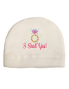 I Said Yes - Diamond Ring - Color Child Fleece Beanie Cap Hat-Beanie-TooLoud-White-One-Size-Fits-Most-Davson Sales