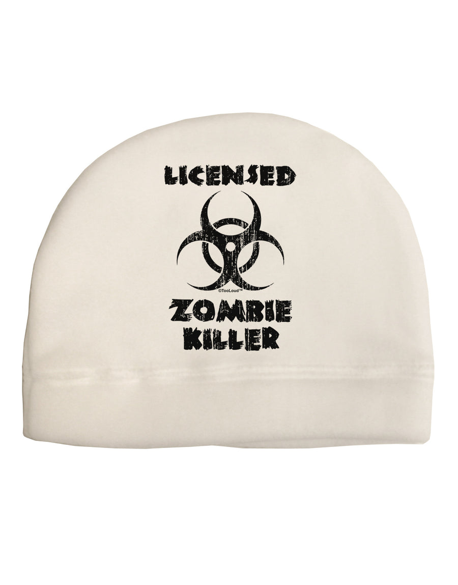 Licensed Zombie Killer - Biohazard Child Fleece Beanie Cap Hat by TooLoud-Beanie-TooLoud-White-One-Size-Fits-Most-Davson Sales