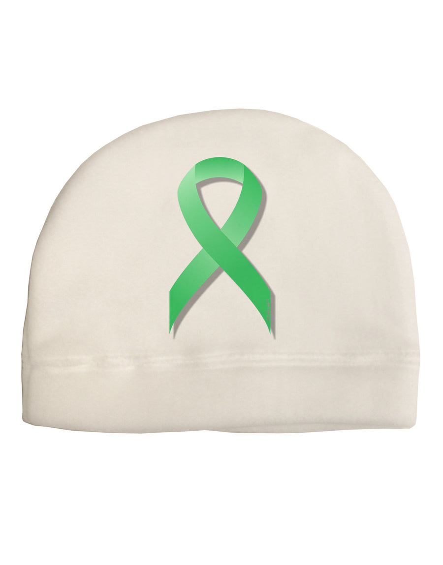 Celiac Disease Awareness Ribbon - Light Green Child Fleece Beanie Cap Hat-Beanie-TooLoud-White-One-Size-Fits-Most-Davson Sales