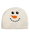 Snowman Face Christmas Adult Fleece Beanie Cap Hat-Beanie-TooLoud-White-One-Size-Fits-Most-Davson Sales