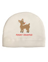 Cute Rudolph the Reindeer - Merry Christmas Adult Fleece Beanie Cap Hat by TooLoud-Beanie-TooLoud-White-One-Size-Fits-Most-Davson Sales