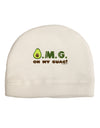 OMG - Oh My Guac - Guacamole Design Child Fleece Beanie Cap Hat by TooLoud-Beanie-TooLoud-White-One-Size-Fits-Most-Davson Sales