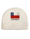 Chile Flag Adult Fleece Beanie Cap Hat-Beanie-TooLoud-White-One-Size-Fits-Most-Davson Sales