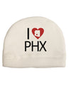 I Heart Phoenix Child Fleece Beanie Cap Hat-Beanie-TooLoud-White-One-Size-Fits-Most-Davson Sales