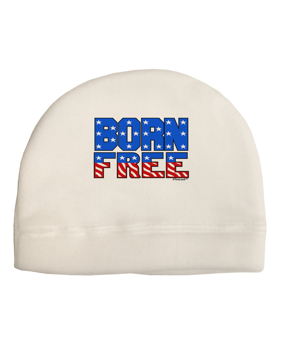 Born Free Color Child Fleece Beanie Cap Hat by TooLoud-Beanie-TooLoud-White-One-Size-Fits-Most-Davson Sales