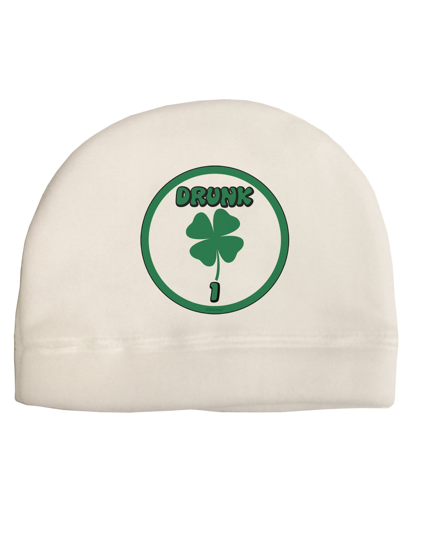 Drunk 1 Funny Adult Fleece Beanie Cap Hat by TooLoud-TooLoud-White-One-Size-Fits-Most-Davson Sales