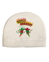 Cowboy Chili Cookoff Adult Fleece Beanie Cap Hat-Beanie-TooLoud-White-One-Size-Fits-Most-Davson Sales