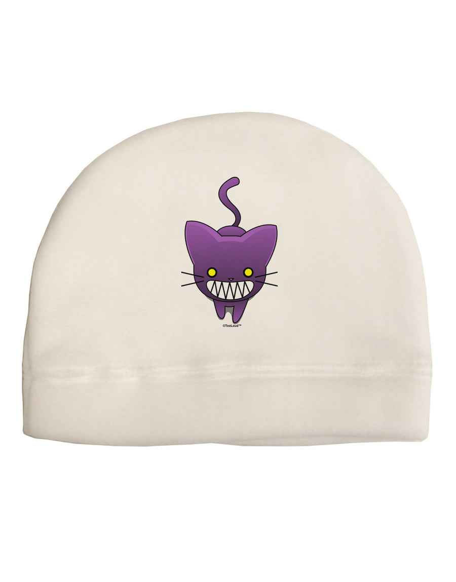 Evil Kitty Child Fleece Beanie Cap Hat-Beanie-TooLoud-White-One-Size-Fits-Most-Davson Sales