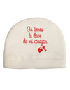 Tu Tienes La Llave De Mi Corazon Adult Fleece Beanie Cap Hat by TooLoud-Beanie-TooLoud-White-One-Size-Fits-Most-Davson Sales