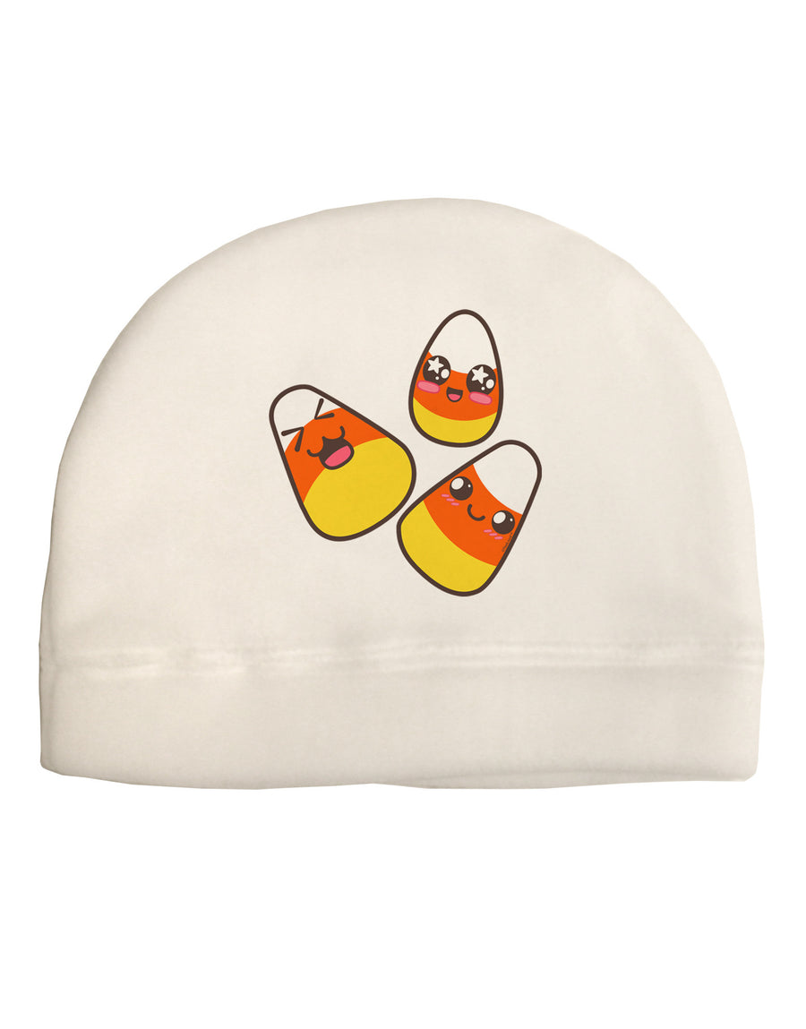 Cute Candy Corn Family Halloween Child Fleece Beanie Cap Hat-Beanie-TooLoud-White-One-Size-Fits-Most-Davson Sales