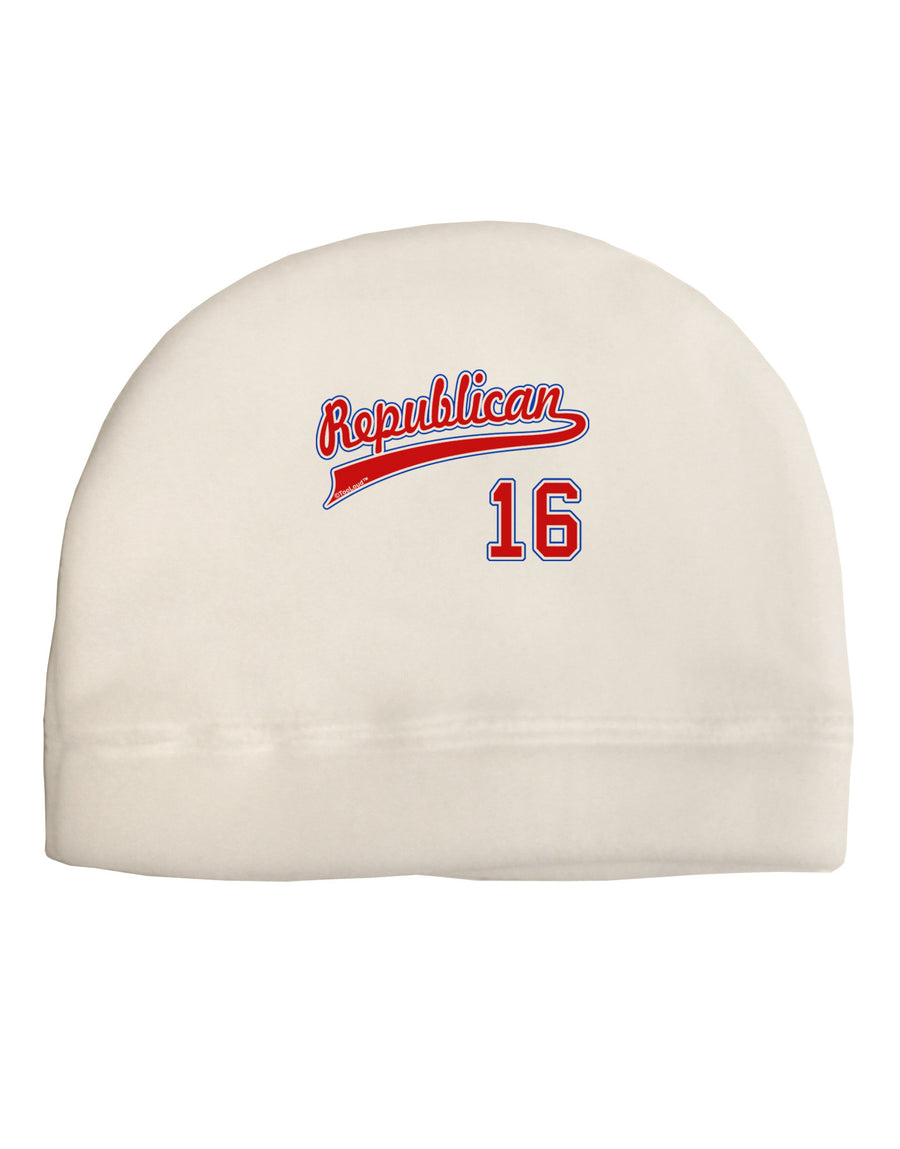 Republican Jersey 16 Adult Fleece Beanie Cap Hat-Beanie-TooLoud-White-One-Size-Fits-Most-Davson Sales