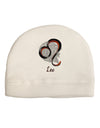 Leo Symbol Child Fleece Beanie Cap Hat-Beanie-TooLoud-White-One-Size-Fits-Most-Davson Sales