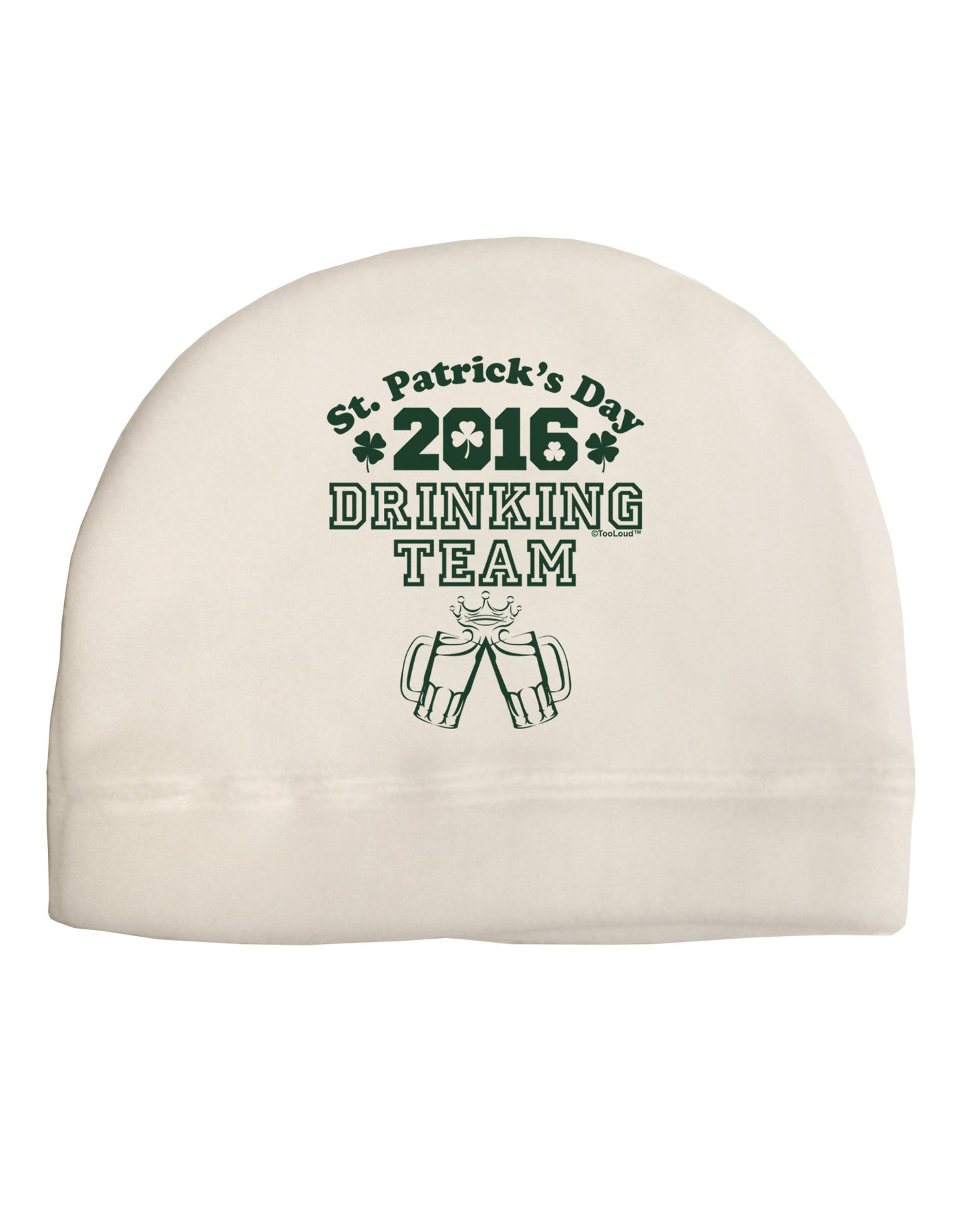 St Patricks Day Drinking Team Adult Fleece Beanie Cap Hat-Beanie-TooLoud-White-One-Size-Fits-Most-Davson Sales