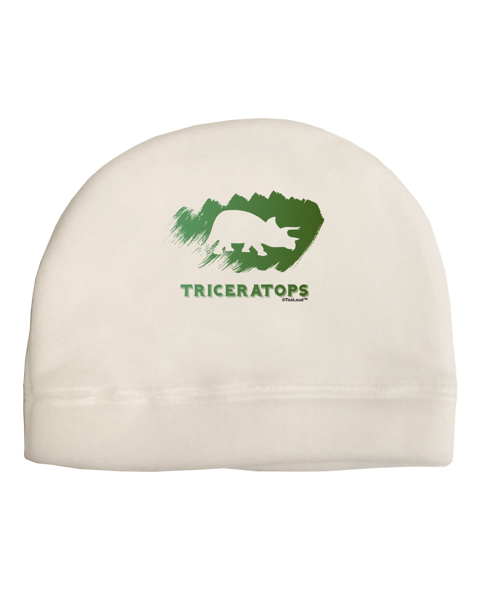 Jurassic Triceratops Design Adult Fleece Beanie Cap Hat by TooLoud-Beanie-TooLoud-White-One-Size-Fits-Most-Davson Sales