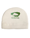Jurassic Triceratops Design Adult Fleece Beanie Cap Hat by TooLoud