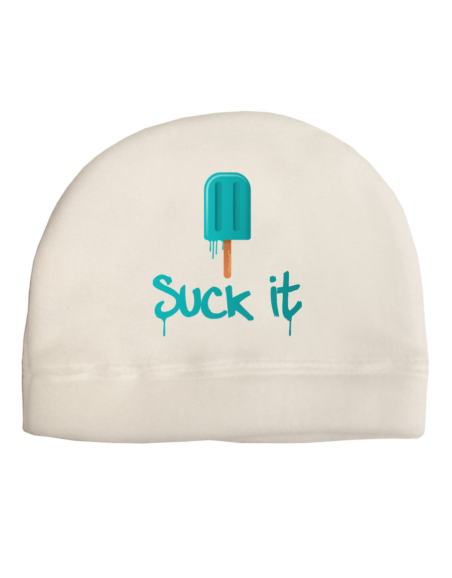 Suck It Popsicle Adult Fleece Beanie Cap Hat-Beanie-TooLoud-White-One-Size-Fits-Most-Davson Sales