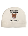 More Like Pit Buddy Adult Fleece Beanie Cap Hat-Beanie-TooLoud-White-One-Size-Fits-Most-Davson Sales