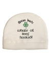 Speak Irish - Whale Oil Beef Hooked Child Fleece Beanie Cap Hat-Beanie-TooLoud-White-One-Size-Fits-Most-Davson Sales