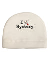 I Love Mystery Adult Fleece Beanie Cap Hat-Beanie-TooLoud-White-One-Size-Fits-Most-Davson Sales