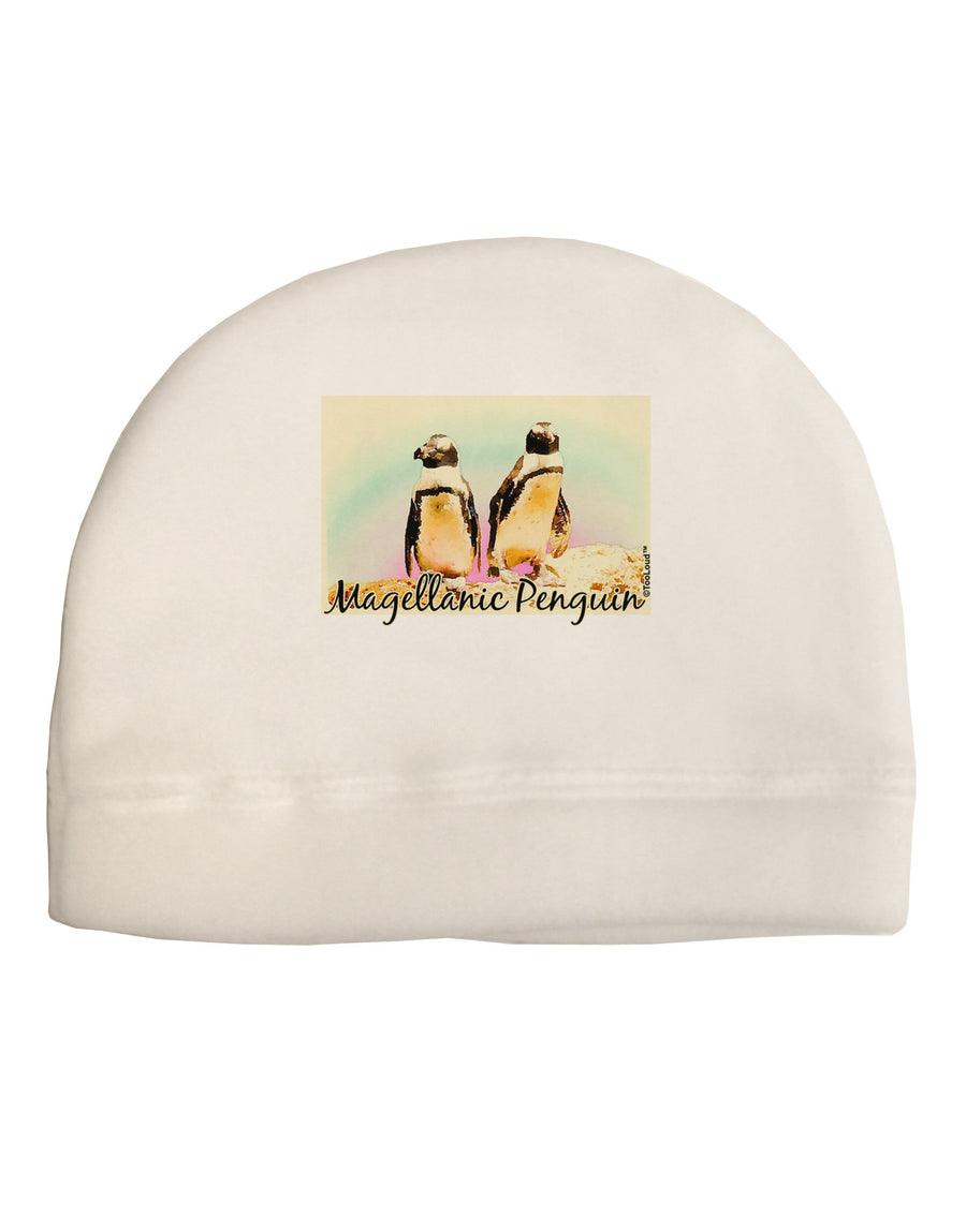 Magellanic Penguin Text Adult Fleece Beanie Cap Hat-Beanie-TooLoud-White-One-Size-Fits-Most-Davson Sales