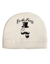 I'm So Fancy - Classy Mustache Adult Fleece Beanie Cap Hat-Beanie-TooLoud-White-One-Size-Fits-Most-Davson Sales