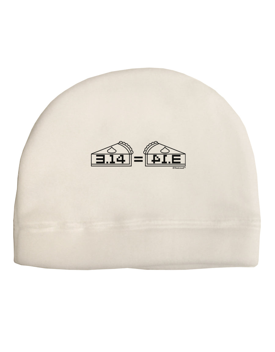 Pi Day Design - 314 Equals Pie Mirrored Pies Child Fleece Beanie Cap Hat by TooLoud-Beanie-TooLoud-White-One-Size-Fits-Most-Davson Sales