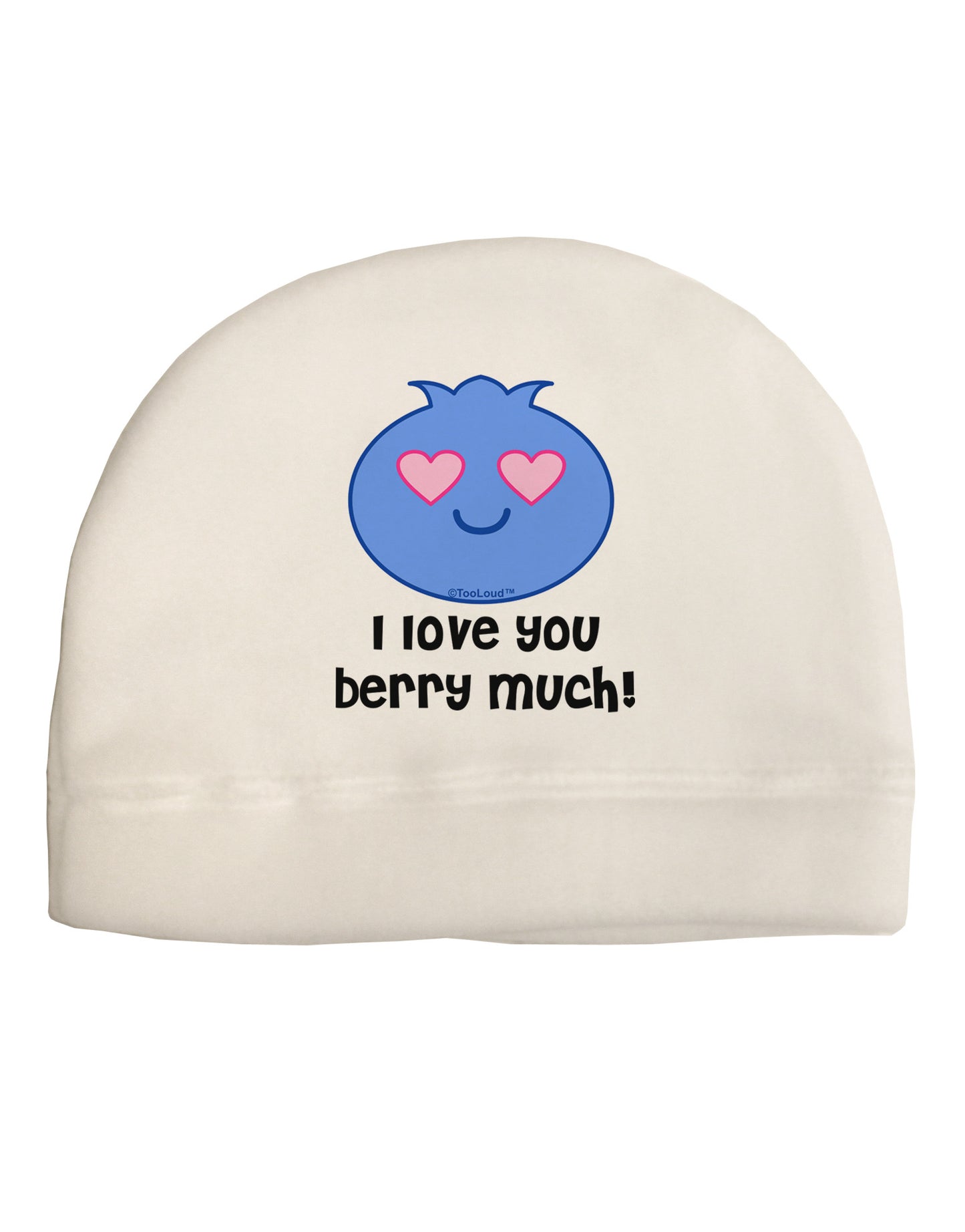 I Love You Berry Much Adult Fleece Beanie Cap Hat by TooLoud-Beanie-TooLoud-White-One-Size-Fits-Most-Davson Sales