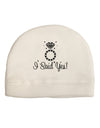 I Said Yes - Diamond Ring Adult Fleece Beanie Cap Hat-Beanie-TooLoud-White-One-Size-Fits-Most-Davson Sales