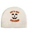 Let's Get Smashed Pumpkin Adult Fleece Beanie Cap Hat by TooLoud-Beanie-TooLoud-White-One-Size-Fits-Most-Davson Sales