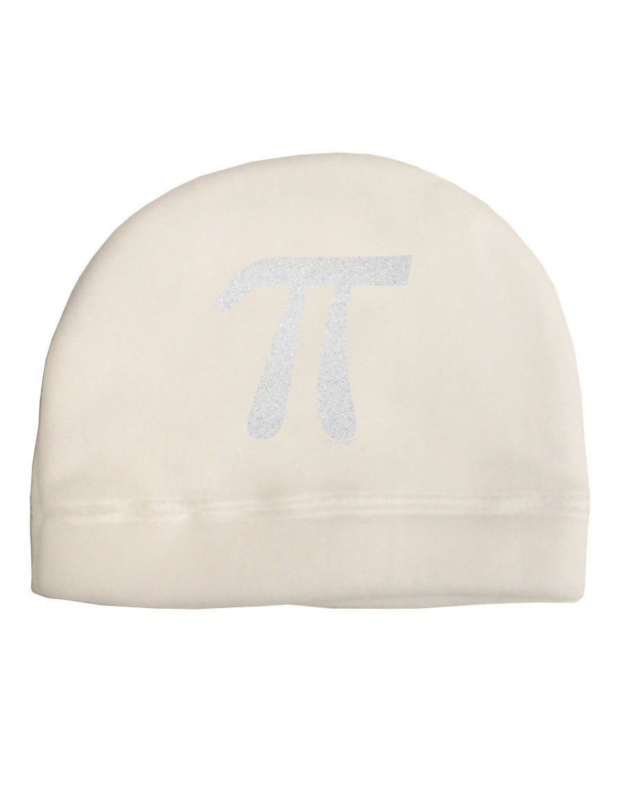 Pi Symbol Glitter - White Adult Fleece Beanie Cap Hat by TooLoud-Beanie-TooLoud-White-One-Size-Fits-Most-Davson Sales