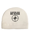 Easter Egg Hunter Black and White Adult Fleece Beanie Cap Hat by TooLoud-Beanie-TooLoud-White-One-Size-Fits-Most-Davson Sales