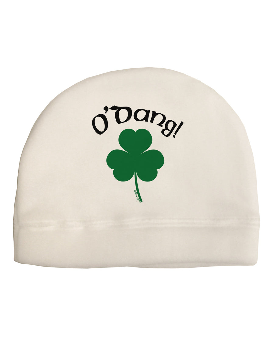 O'Dang - St Patrick's Day Adult Fleece Beanie Cap Hat-Beanie-TooLoud-White-One-Size-Fits-Most-Davson Sales