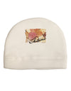 Colorado - Autumn WaterColor Text Adult Fleece Beanie Cap Hat-Beanie-TooLoud-White-One-Size-Fits-Most-Davson Sales