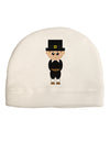 Cute Pilgrim Boy Thanksgiving Child Fleece Beanie Cap Hat-Beanie-TooLoud-White-One-Size-Fits-Most-Davson Sales