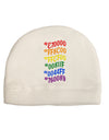 TooLoud Pride Flag Hex Code Adult Fleece Beanie Cap Hat-Beanie-TooLoud-White-One-Size-Fits-Most-Davson Sales