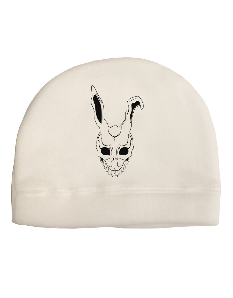 Scary Face Bunny White Child Fleece Beanie Cap Hat-Beanie-TooLoud-White-One-Size-Fits-Most-Davson Sales