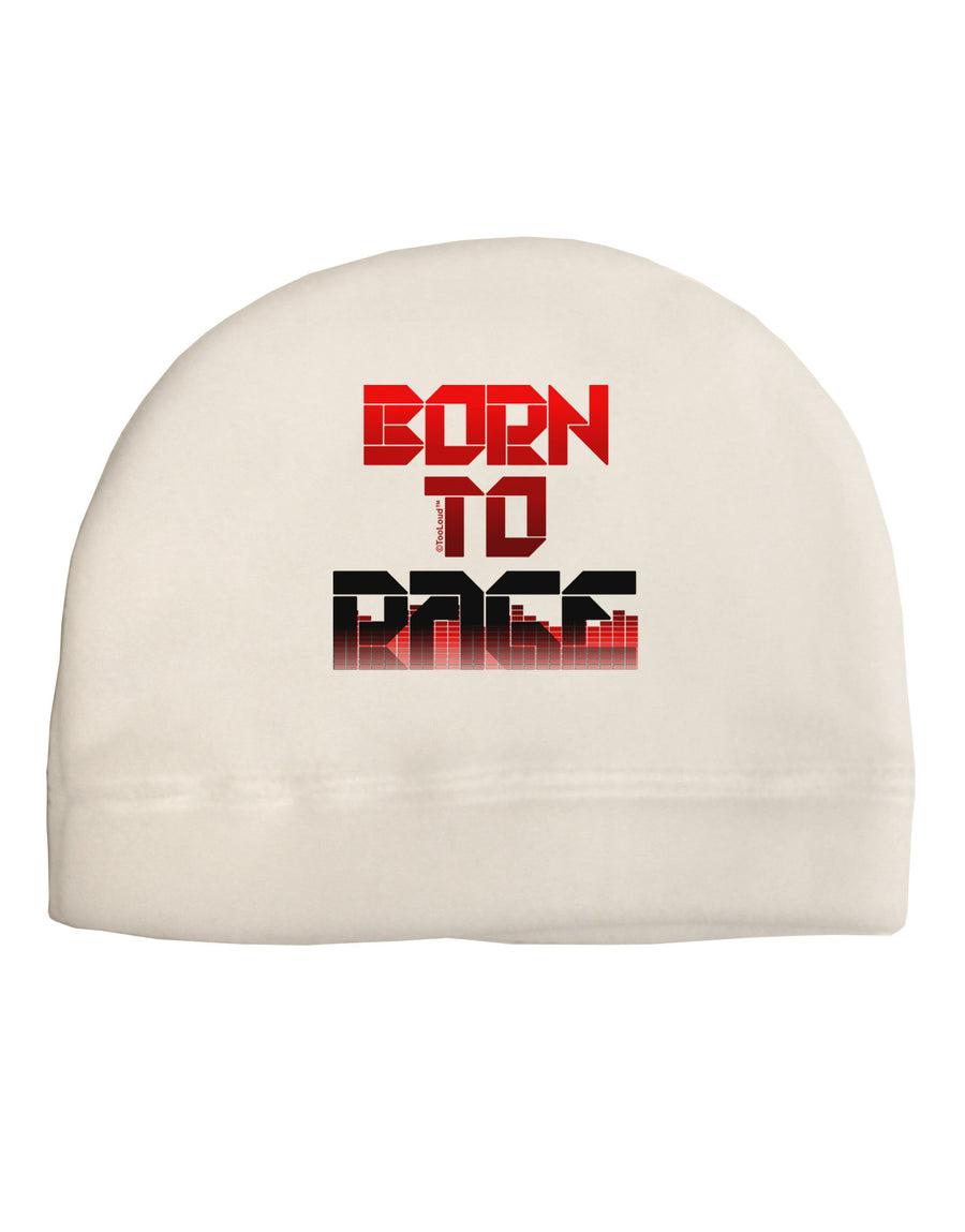 Born To Rage Red Adult Fleece Beanie Cap Hat-Beanie-TooLoud-White-One-Size-Fits-Most-Davson Sales