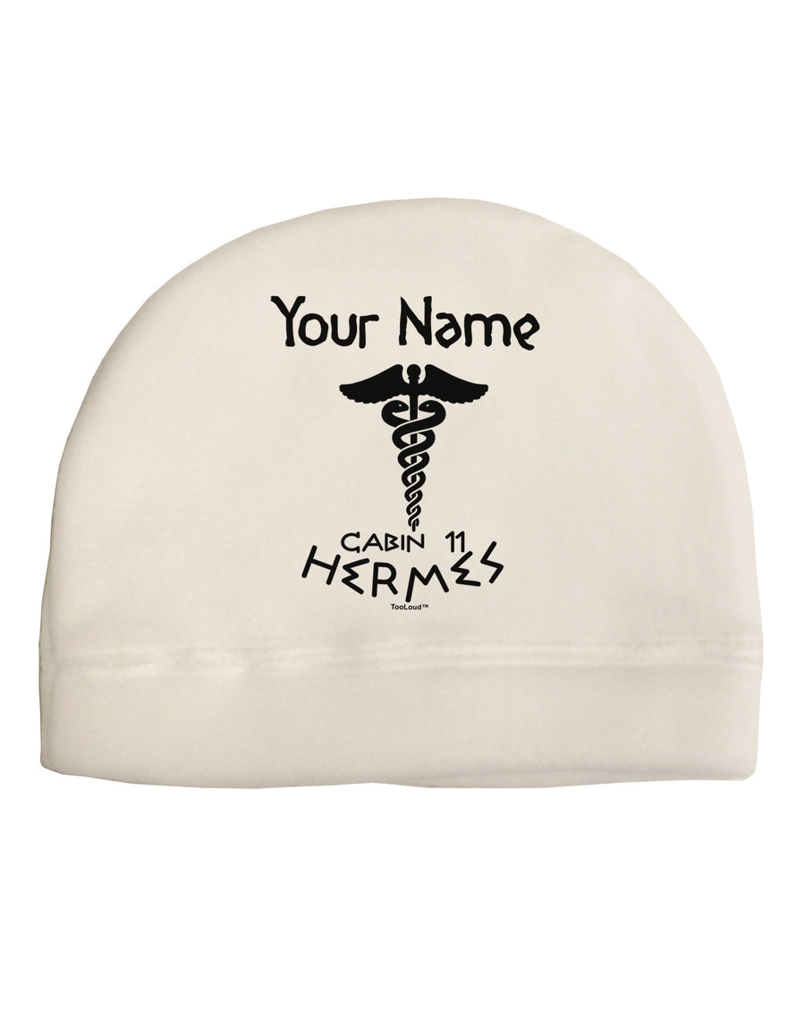 Personalized Cabin 11 Hermes Adult Fleece Beanie Cap Hat by-Beanie-TooLoud-White-One-Size-Fits-Most-Davson Sales