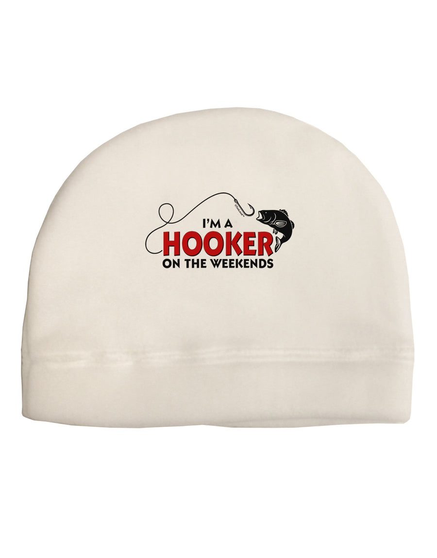 I'm A Hooker Adult Fleece Beanie Cap Hat-Beanie-TooLoud-White-One-Size-Fits-Most-Davson Sales