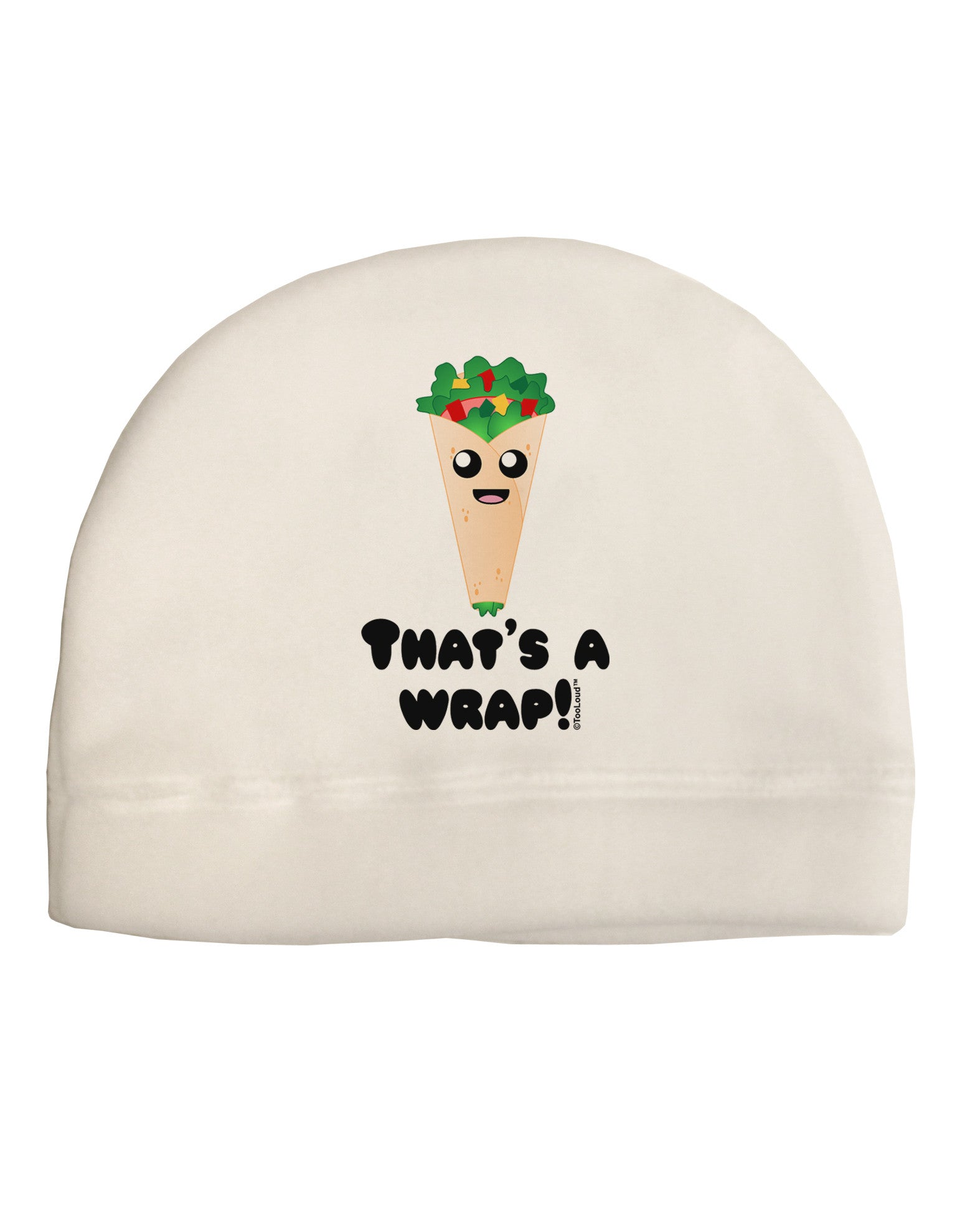 Thats A Wrap Cute Wrap Adult Fleece Beanie Cap Hat-Beanie-TooLoud-White-One-Size-Fits-Most-Davson Sales