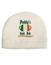 Paddy's Irish Pub Adult Fleece Beanie Cap Hat by TooLoud-Clothing-TooLoud-White-One-Size-Fits-Most-Davson Sales