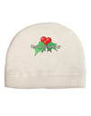 Holly Seasons Greetings Text Child Fleece Beanie Cap Hat by TooLoud-Beanie-TooLoud-White-One-Size-Fits-Most-Davson Sales